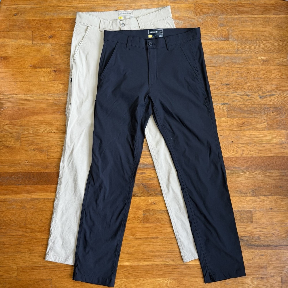 2x Eddie Bauer Travex Horizon Pants Men 33x34 Utility Hiking Stretch Gorpcore